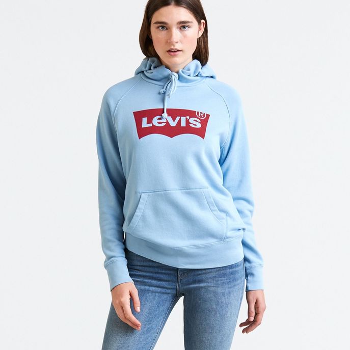 LEVIS GRAPHIC SPORT SWEATSHIRT Woman Light blue red | Mascheroni Sportswear