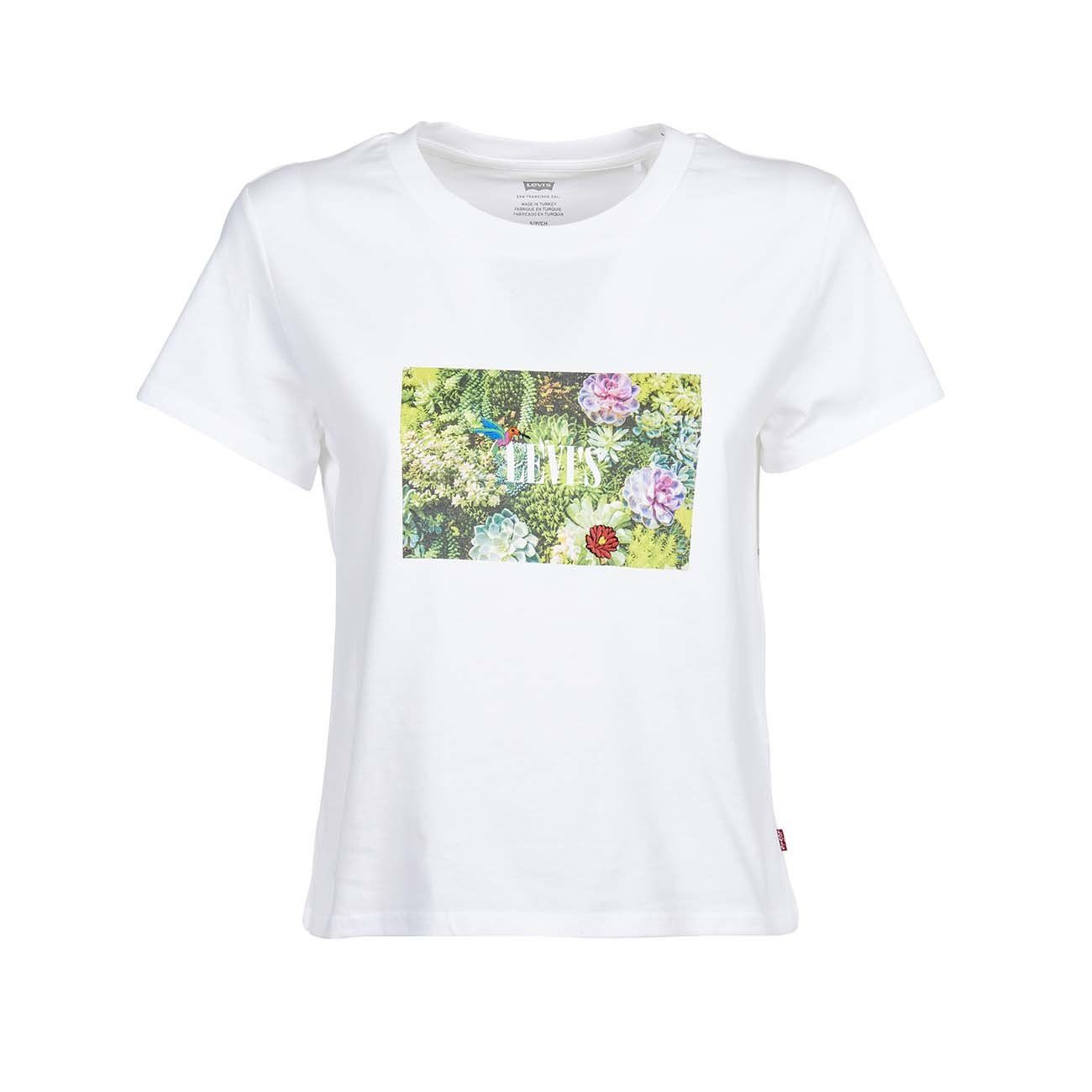foder Land Bunke af LEVIS GRAPHIC SURF T-SHIRT WITH CACTUS PRINT AND EMBROIDERY Woman White  Multicolor | Mascheroni Moda