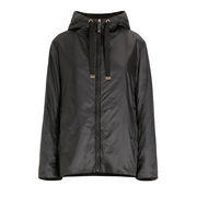 GREEN JACKET PADDED SHORT LOGO ANTI-DRIP Woman Black GREEN JACKET PADDED SHORT LOGO ANTI-DRIP Woman Black