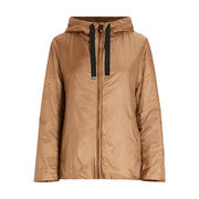 GREEN JACKET PADDED SHORT LOGO ANTI-DRIP Woman Caramel GREEN JACKET PADDED SHORT LOGO ANTI-DRIP Woman Caramel