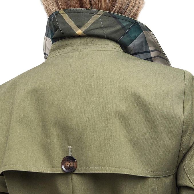 GRETA TRENCH Woman Olive Ancient Popla