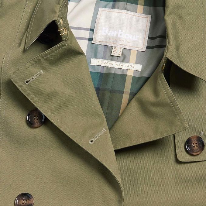 GRETA TRENCH Woman Olive Ancient Popla