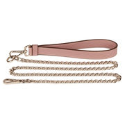 Guinzaglio con manico in pelle e catena Pet Opale Rosa Guinzaglio con manico in pelle e catena Pet Opale Rosa