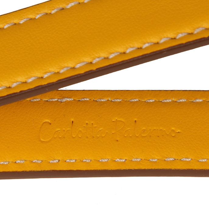 Guinzaglio in pelle Pet Giallo