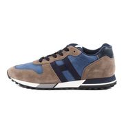 H383 SNEAKERS IN NYLON E SUEDE Man Blue Beige H383 SNEAKERS IN NYLON E SUEDE Man Blue Beige