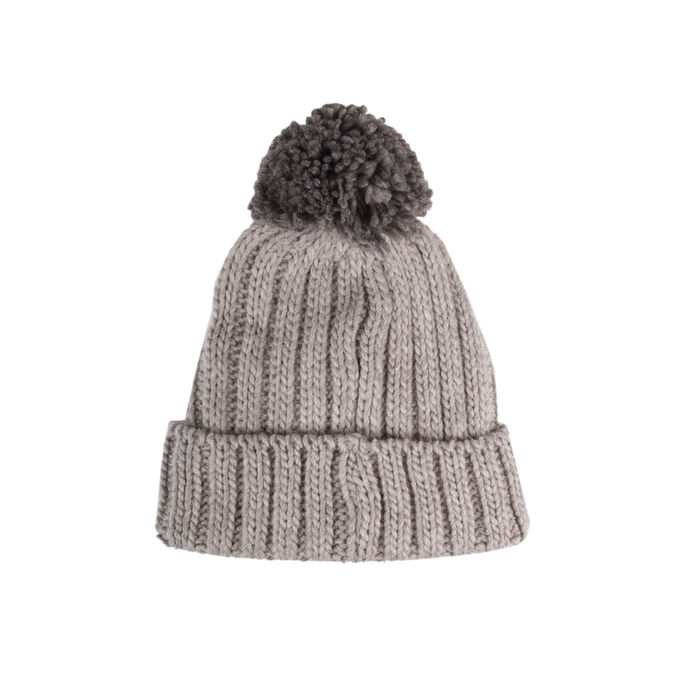 HAT BOX MIXED WOOL Man Melange Grey Graphite Melange