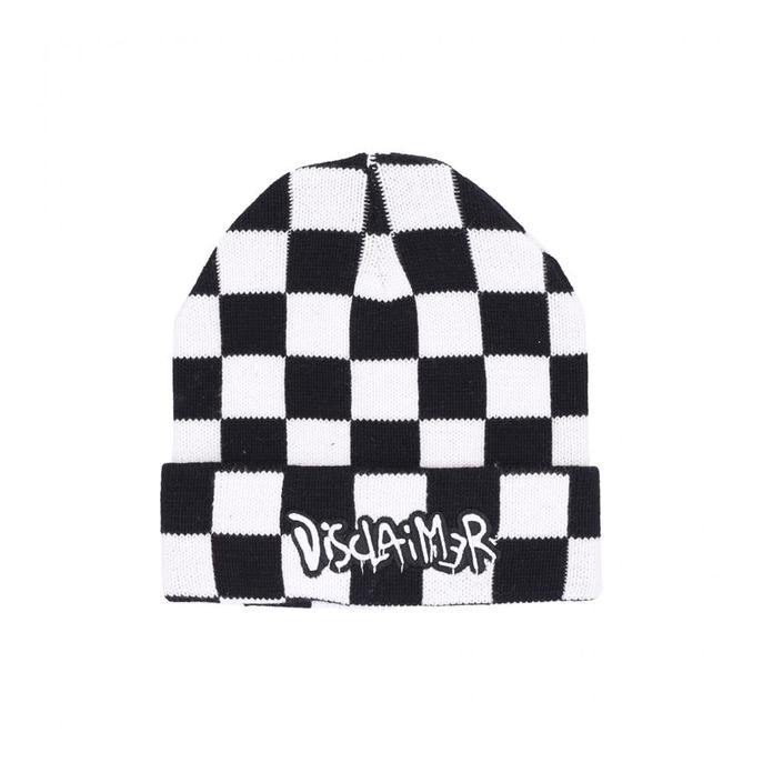 HAT WITH LAPEL WITH CHESS Unisex Black White