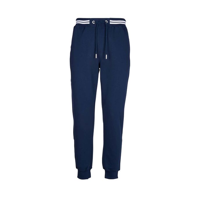 HERITAGE JOGGER WITH CONTRASTING PROFILES Man Blue