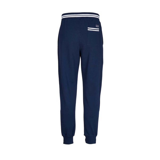 HERITAGE JOGGER WITH CONTRASTING PROFILES Man Blue