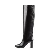 HIGH LEATHER BOOTS WITH HEEL Woman Black HIGH LEATHER BOOTS WITH HEEL Woman Black