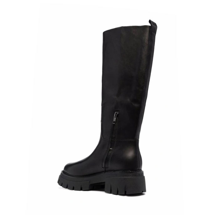 HIGH LEG BOOTS WITH ZIP Woman Black