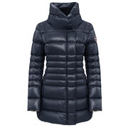 HIGH NECK DOWN JACKET Woman Black Dark Steel HIGH NECK DOWN JACKET Woman Black Dark Steel