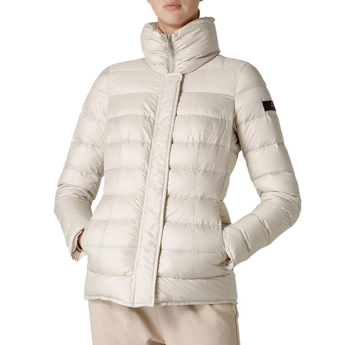 PEUTEREY HIGH NECK FLAGSTAFF JACKET Woman Ivory | Mascheroni Store