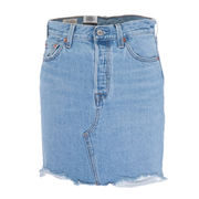 HIGH RISE DECONSTRUCTED SKIRT Woman Luxor Heat - Light Indigo HIGH RISE DECONSTRUCTED SKIRT Woman Luxor Heat - Light Indigo