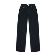 HIGH WAIST RELAXED JEANS Woman Denim Black HIGH WAIST RELAXED JEANS Woman Denim Black