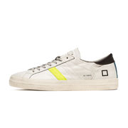 HILL LOW VINTAGE CALF SNEAKER IN LEATHER USED EFFECT Man White Yellow HILL LOW VINTAGE CALF SNEAKER IN LEATHER USED EFFECT Man White Yellow