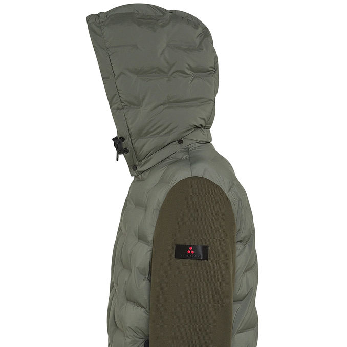 HOLZER SJN BMAT BI-MATERIAL JACKET WITH JACQUARD QUILT