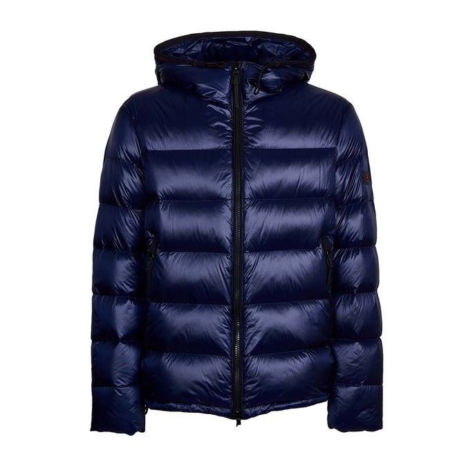 HONOVA FULL ZIP DOWN JACKET WITH HOOD Man Blue