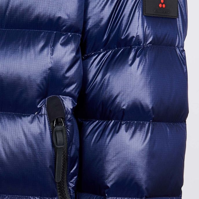 HONOVA FULL ZIP DOWN JACKET WITH HOOD Man Blue