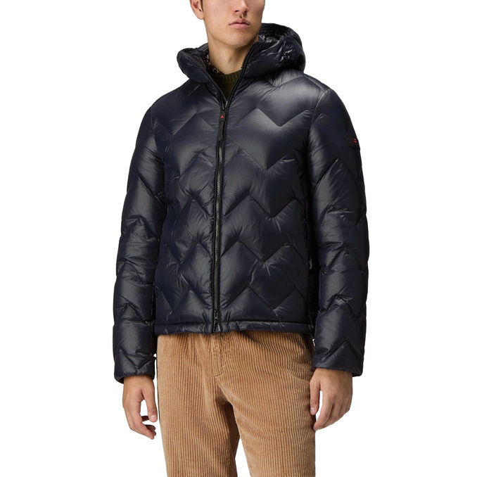 HONOVA LKS 04 CHEVRON QUILT DOWN JACKET
