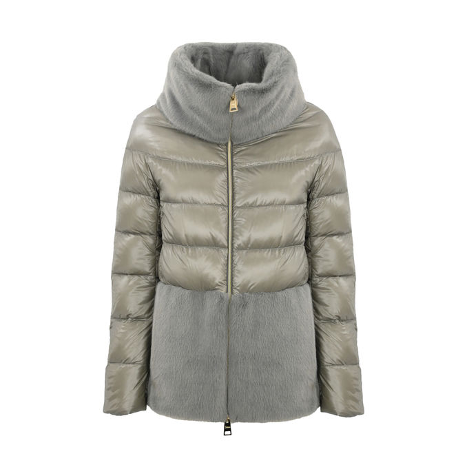 HOOD IN NYLON END NEW LADY Women Pearl Grey
