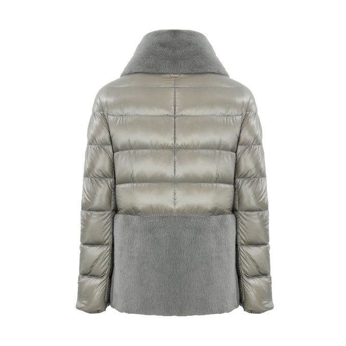 HOOD IN NYLON END NEW LADY Women Pearl Grey