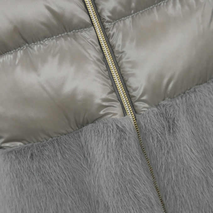 HOOD IN NYLON END NEW LADY Women Pearl Grey