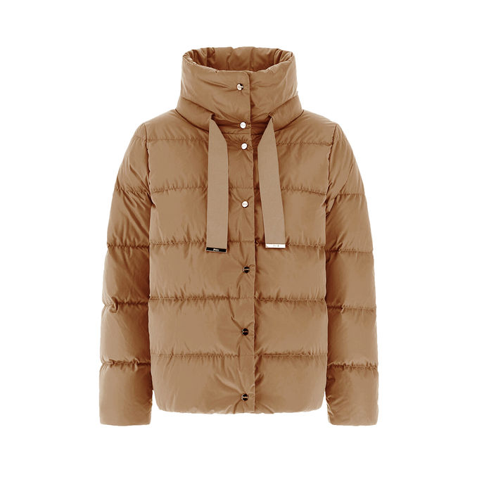 HOOD IN SATIN Women Camel