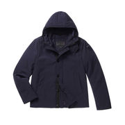 HOODED JACKET IN GLEN NEOPRENE Man Blu Notte Intenso HOODED JACKET IN GLEN NEOPRENE Man Blu Notte Intenso