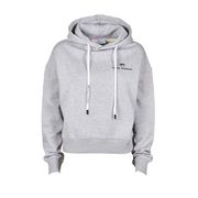 HOODED SWEATSHIRT BASIC LOGO Woman Pearl Grey HOODED SWEATSHIRT BASIC LOGO Woman Pearl Grey