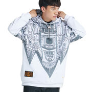 HOODED SWEATSHIRT BENCH DUOMO REVERSE Man White Grey HOODED SWEATSHIRT BENCH DUOMO REVERSE Man White Grey