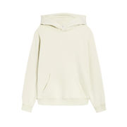 HOODED SWEATSHIRT IN FLEECE COTTON Woman Almond Cream HOODED SWEATSHIRT IN FLEECE COTTON Woman Almond Cream