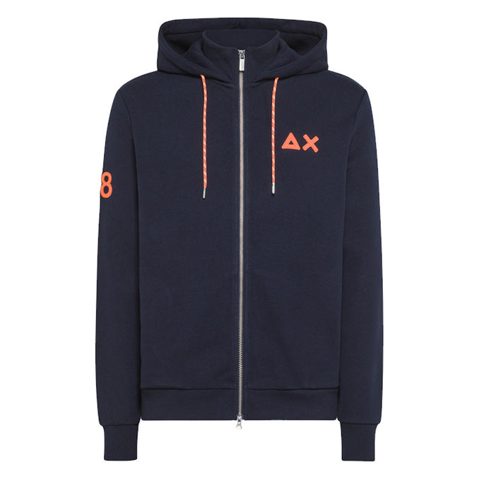 HOODED SWEATSHIRT Man Blue Navy