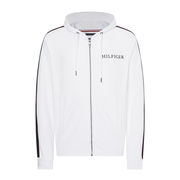 HOODED SWEATSHIRT WITH LOGO SLEEVES Man White HOODED SWEATSHIRT WITH LOGO SLEEVES Man White