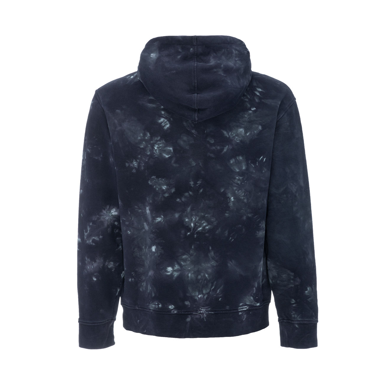 ARMANI EXCHANGE HOODED SWEATSHIRT WITH TIE DYE POCKET Man Blue Combo |  Mascheroni Store