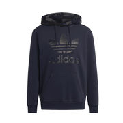 HOODED SWEATSHIRT WITH TREFOIL CAMOUFLAGE PRINT Man Navy HOODED SWEATSHIRT WITH TREFOIL CAMOUFLAGE PRINT Man Navy