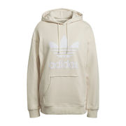 HOODED SWEATSHIRT WITH TREFOIL PRINT Woman Wonder White HOODED SWEATSHIRT WITH TREFOIL PRINT Woman Wonder White