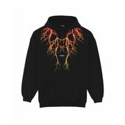HOODED SWEATSHIRT WITH YELLOW LIGHTNING PRINT Boy Black HOODED SWEATSHIRT WITH YELLOW LIGHTNING PRINT Boy Black