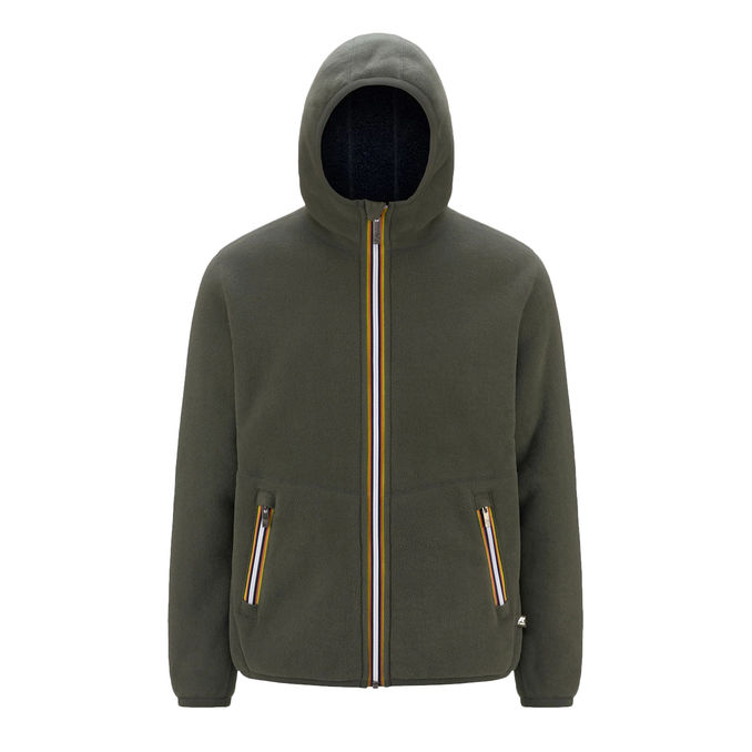 HOODIE JACK SHERPA POLAR FLEECE Man Green Blue Navy