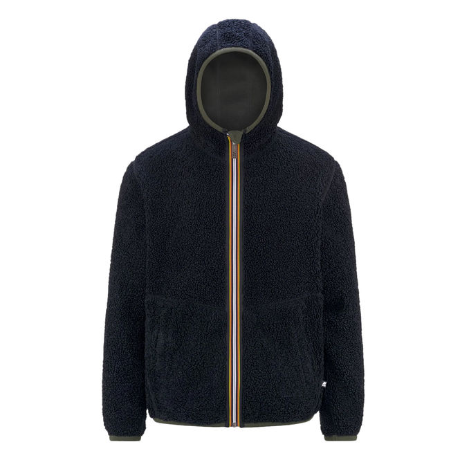 HOODIE JACK SHERPA POLAR FLEECE Man Green Blue Navy