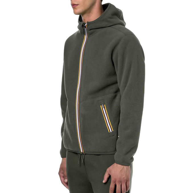 HOODIE JACK SHERPA POLAR FLEECE Man Green Blue Navy