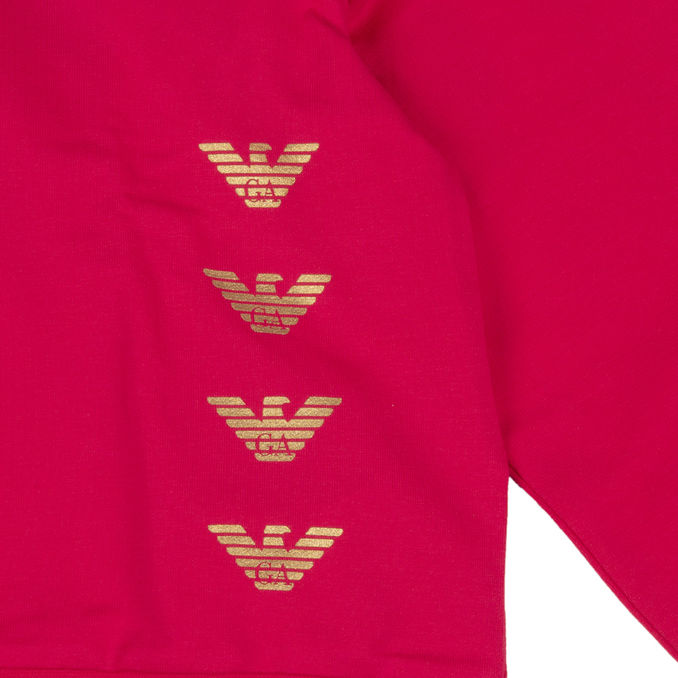 HOODIE LOGO EAGLE Girl Pink Yarrow
