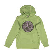 【関税&送料込】Stone  Jersey Hoodie With Logo Badge Stone Island - Garment-Dyed Logo-Appliquéd Cotton-Jersey Zip