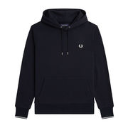 FRED PERRY EMBROIDERED HOODIE Man Black | Mascheroni Store