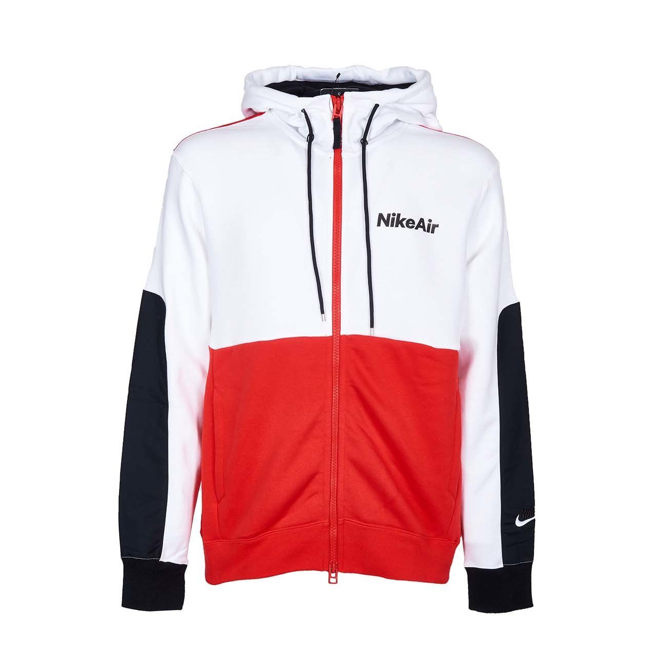 nike white and red hoodie