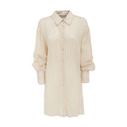 HOUNDOOM OVER STRIPED SHIRT Woman Cream HOUNDOOM OVER STRIPED SHIRT Woman Cream