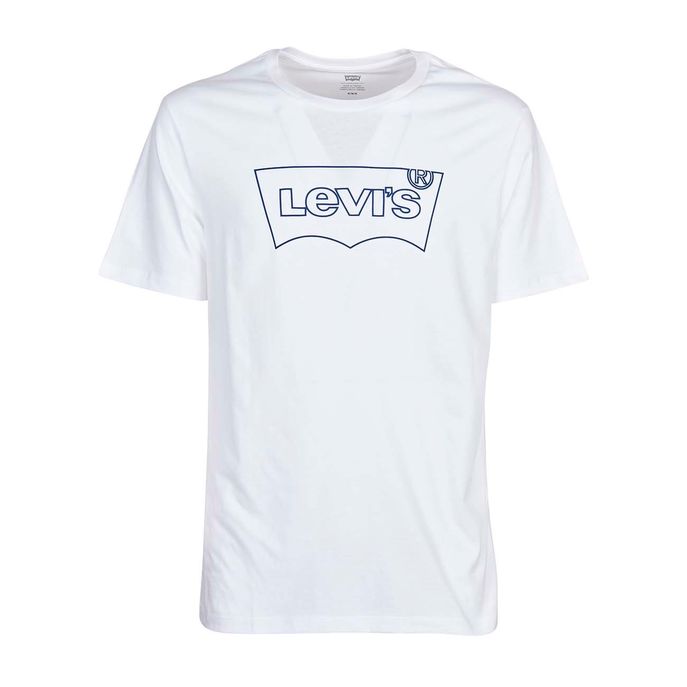 LEVIS HOUSEMARK GRAPHIC T-SHIRT WITH OUTLINE LOGO Man White ...
