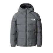 HYALITE REVERSIBLE DOWN JACKET WITH HOOD Kid Asphalt Grey HYALITE REVERSIBLE DOWN JACKET WITH HOOD Kid Asphalt Grey