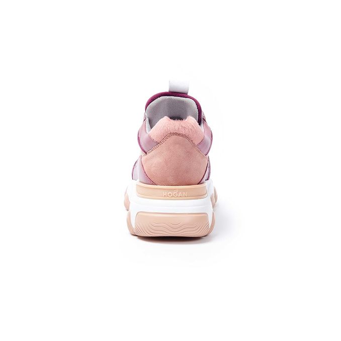 HYPERACTIVE SNEAKERS Woman Pink Plum Cavallino