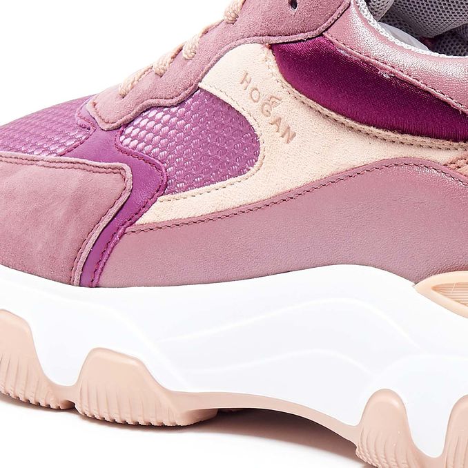 HYPERACTIVE SNEAKERS Woman Pink Plum Cavallino